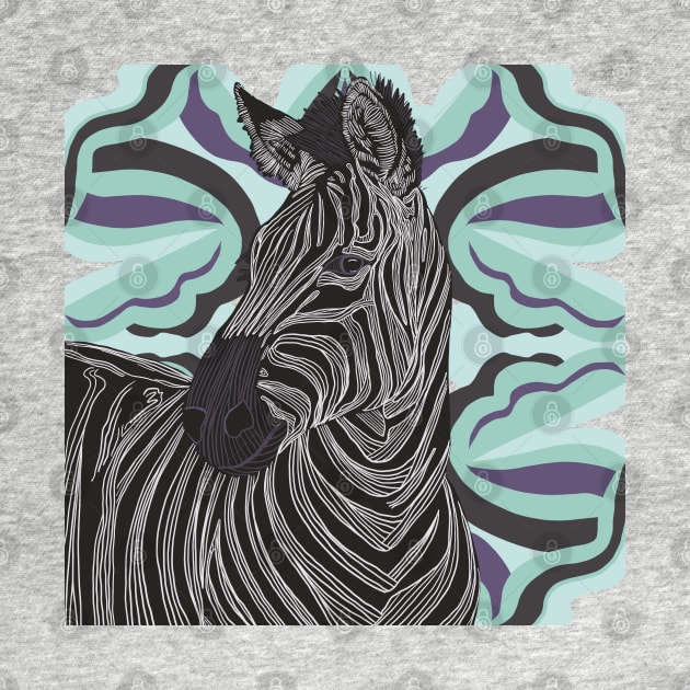 Beautiful Zebra Graphic Design by Suneldesigns